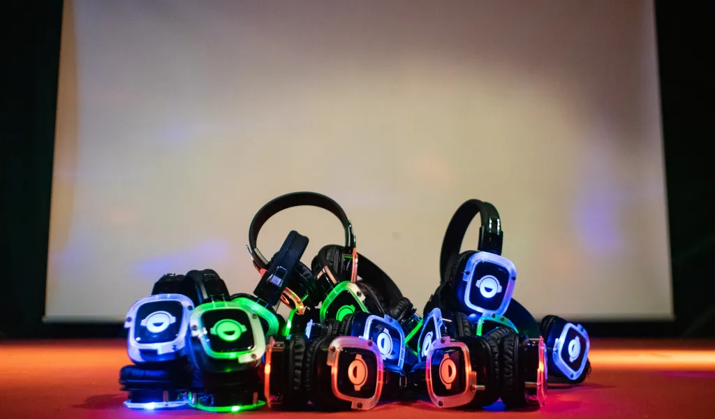 Profesjonalny sprzęt silent disco gotowy do wynajmu